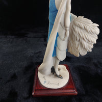 Thumbnail for Florence Giuseppe Armani lady Figurine 1987 Art Deco in Blue 34cm decor Italy.5