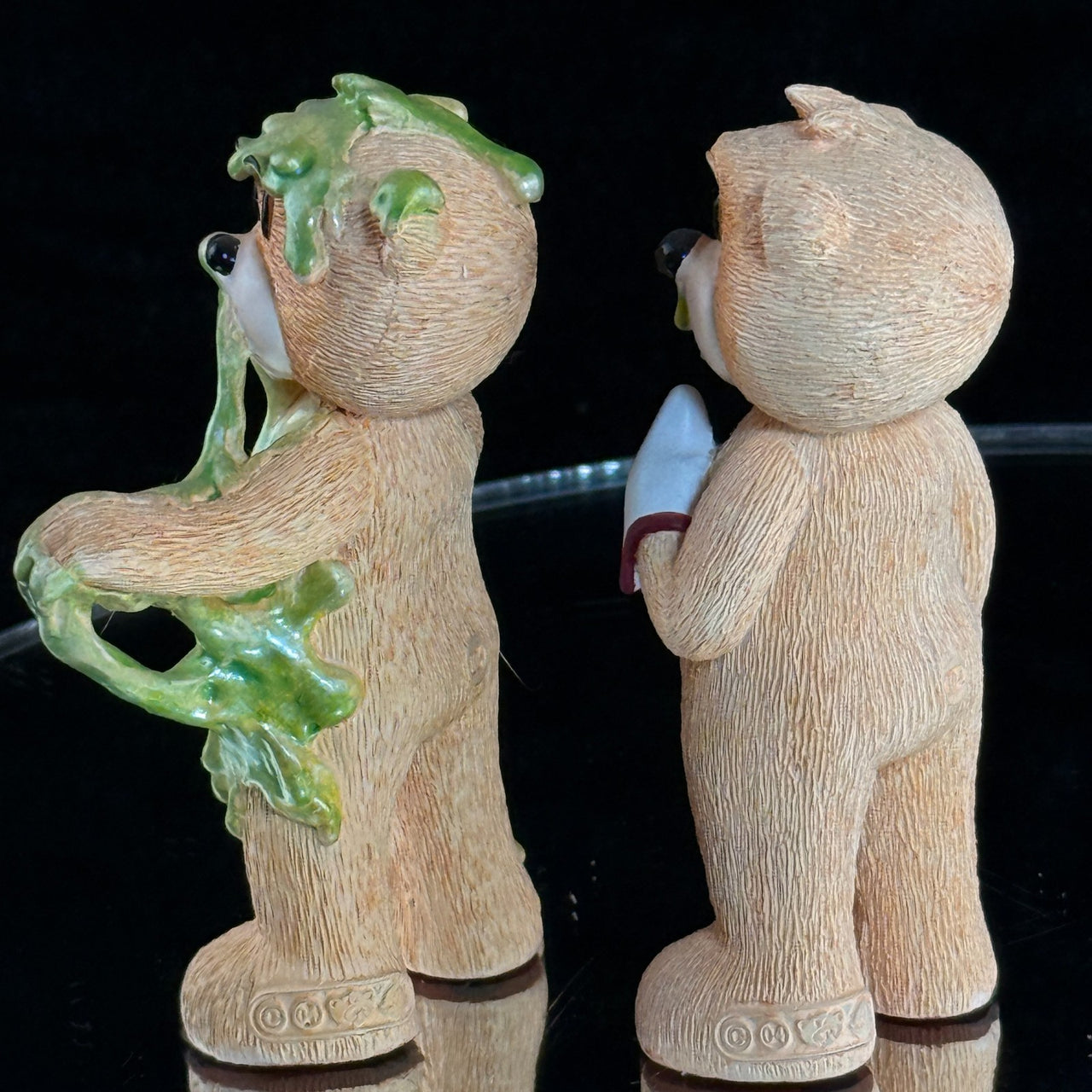 Bad Taste Bears Chief & Hank Figurines Set Slime Gross Humor Collectible gift5