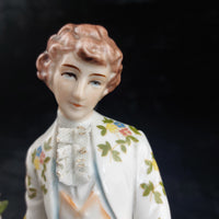 Thumbnail for German Porcelain Figurine Pair Shepherdess & Shepherd Sheep 10