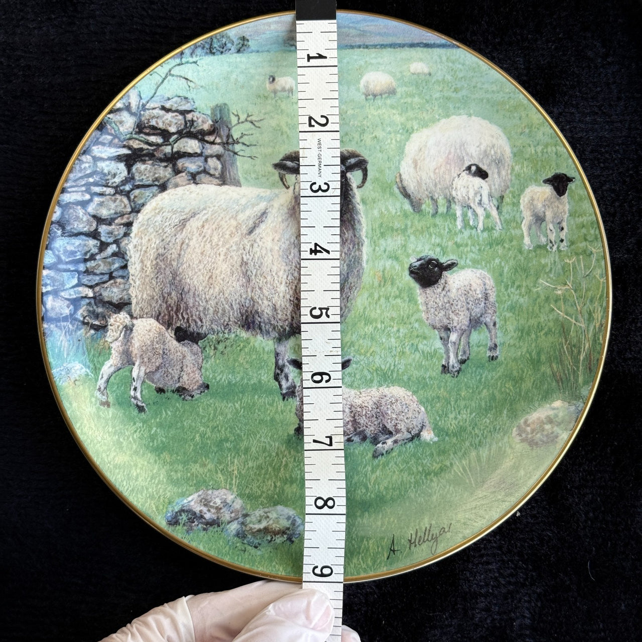Border Fine Arts The "Spring Lambing" Collector's Plate James Herriot Series1