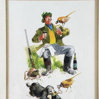 Thumbnail for Gilroy Lunch Break Hunting Humour Print Framed John Guinness Art 1712” 2