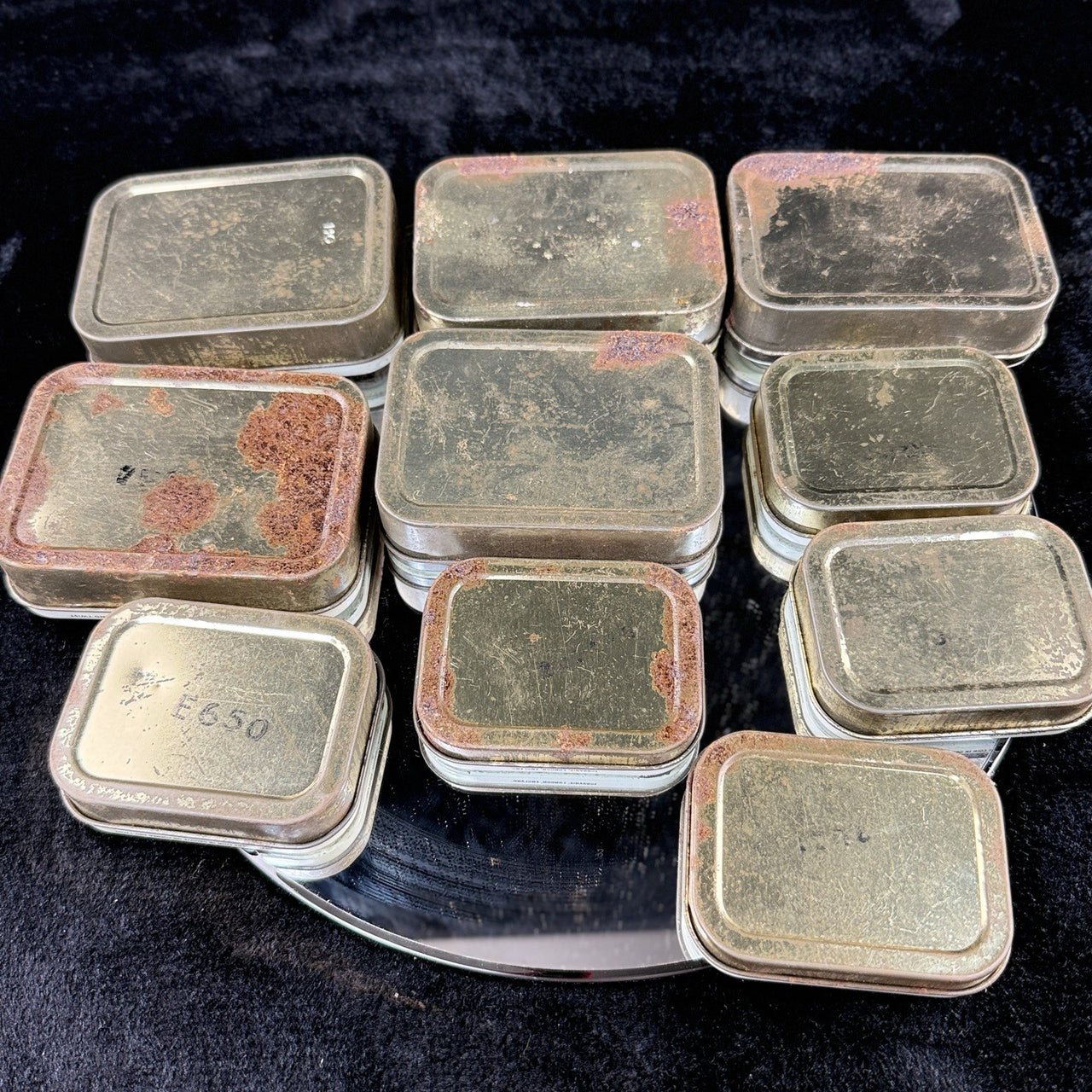Rare 10 Balkan Sobranie Express State Tobacco Tin Lot Vintage UK Flake Ornament8