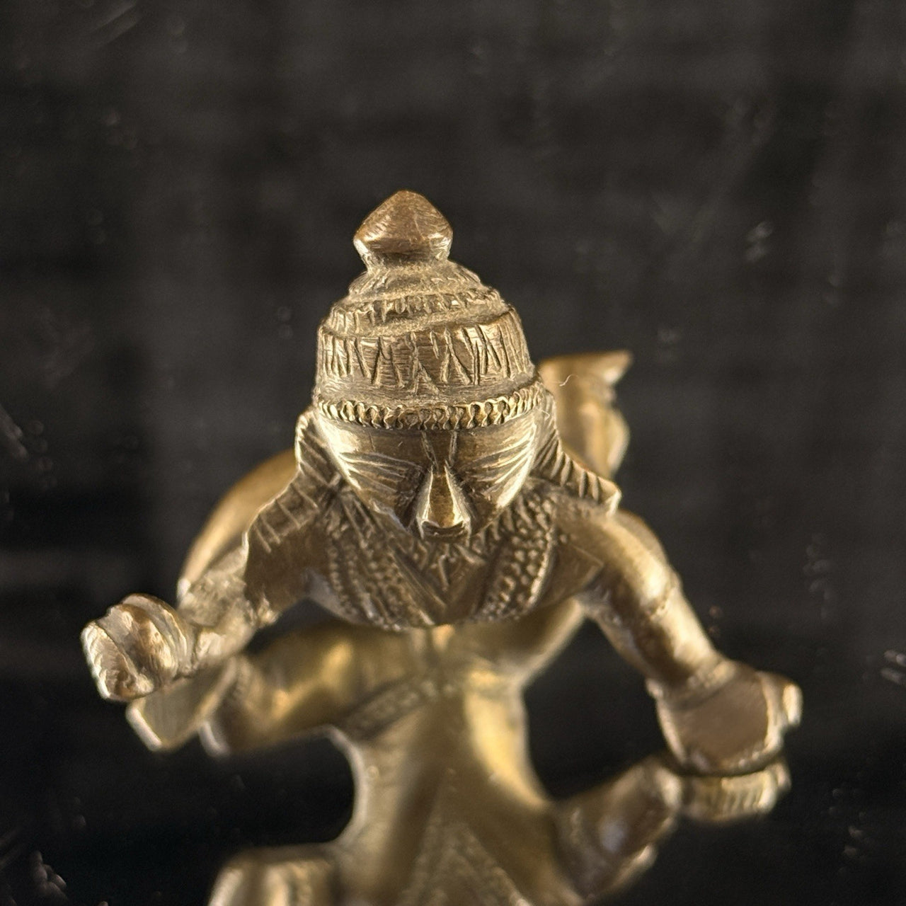 Antique Brass Indian Baby Krishna Statue – 2.5” Hindu Bal Gopal Idol Figuri9