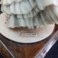 Thumbnail for A. Lady Belcari Figurine Roses Basket 1989 Dear Sculpture Italy 10” ARMANI 12