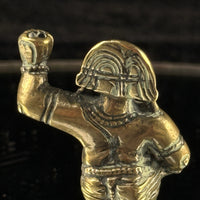 Thumbnail for 1800s Antique Brass Bala Krishna Statue India Hindu Deity Dancing Pose Figure 3”9