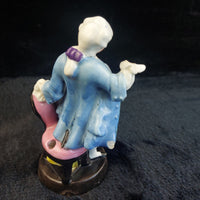 Thumbnail for Antique Rare Porcelain Figurine Man in Floral Pants, Marked, see the pics Blue5