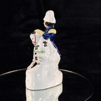 Thumbnail for 1800s antique Staffordshire Soldier on Horse Pottery Figurine Hand Painted 8