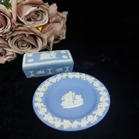 Thumbnail for Wedgwood Blue Jasperware - Trinket Box & Plate Set Rectangular Pottery/ Ceramic15