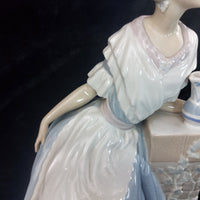 Thumbnail for NAO Spain Good Figurine Lady Elegant with Jug Pastel Glazed Porcelain 12.5