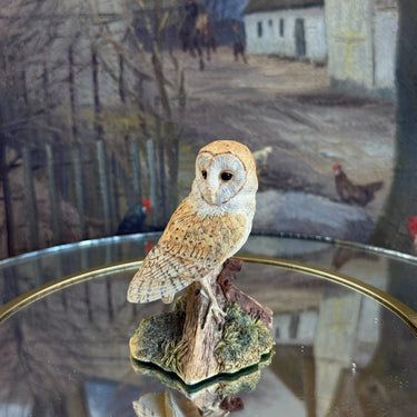 1997 Border Fine Arts 'Night Watch' Barn Owl Figurine B0175 by Ray Ayres Boxed.0