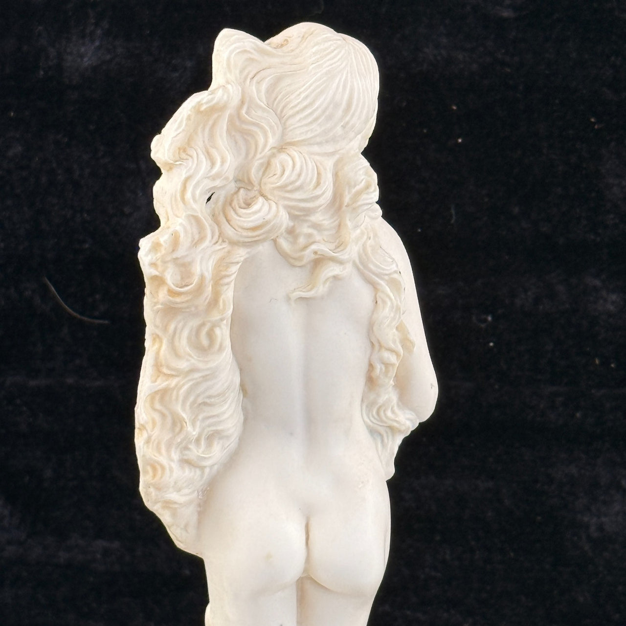 Birth of Venus Figurine gift 10.5" Resin w Shell Base Classical Nude Aphrodite.6