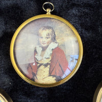 Thumbnail for Set of 4 Vintage Miniature 9 cm Portraits Peter Bates Gallery National frame set6