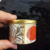 Thumbnail for Abbeydale Imperial Bone Good China England Lidded Trinket Box Gold Red 2.5