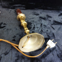 Thumbnail for Vintage Brass Lamp Table Good Patina EU Plug Classic Electric Light 15