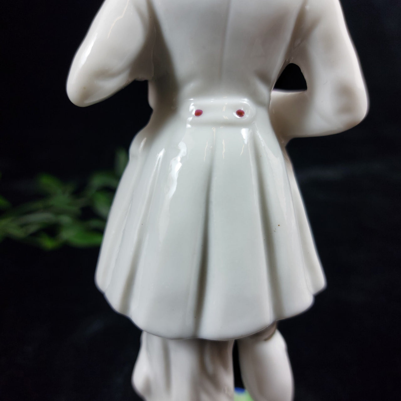 Rare 7" Porcelain Figurine – Japanese -Colonial Man with Violin White White Type7