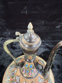 Thumbnail for One-of-a-Kind Hand-Painted Large Copper Pitcher & Tray/plate Set see the pics.22