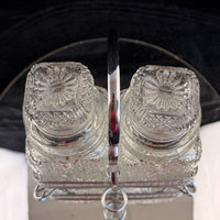 Thumbnail for Vintage Cut Crystal Glassware & Spice Jar Set Elegant Tableware 5 Glasses & Jar7
