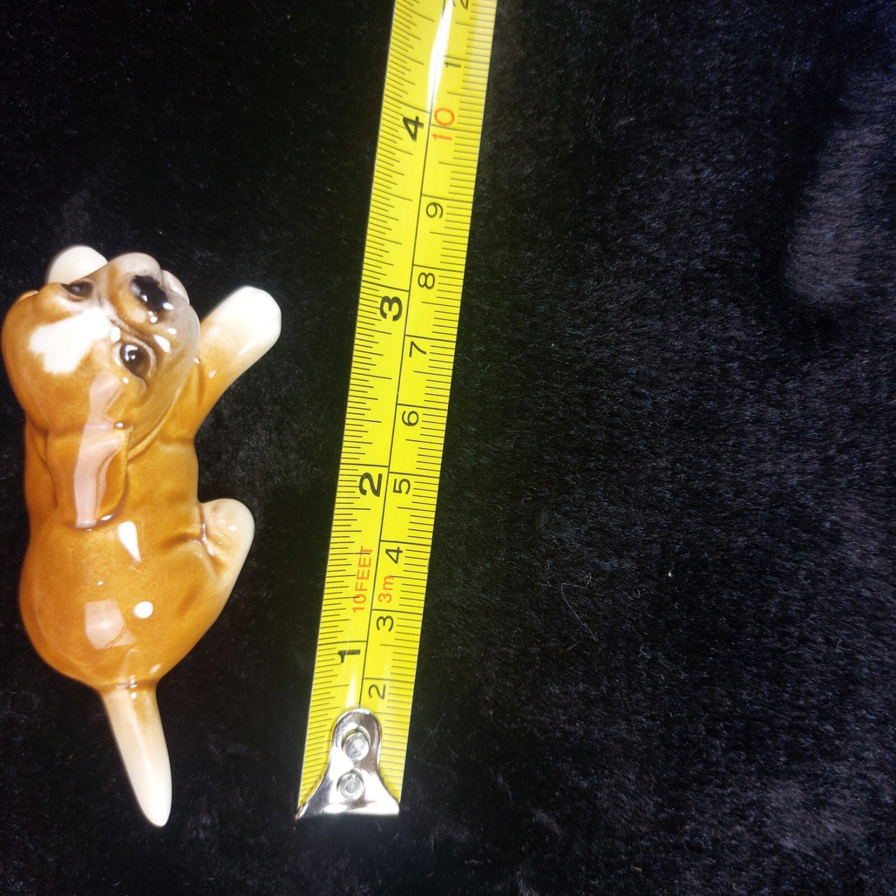 Goebel West Germany Puppy Brown Figurine Hand Painted Vintage Dog Collectible 3"6
