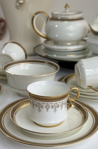 Thumbnail for Stunning Antique Cauldon & Aynsley 27pc Tea Set c.1910 | Edwardian Gilt & Black9