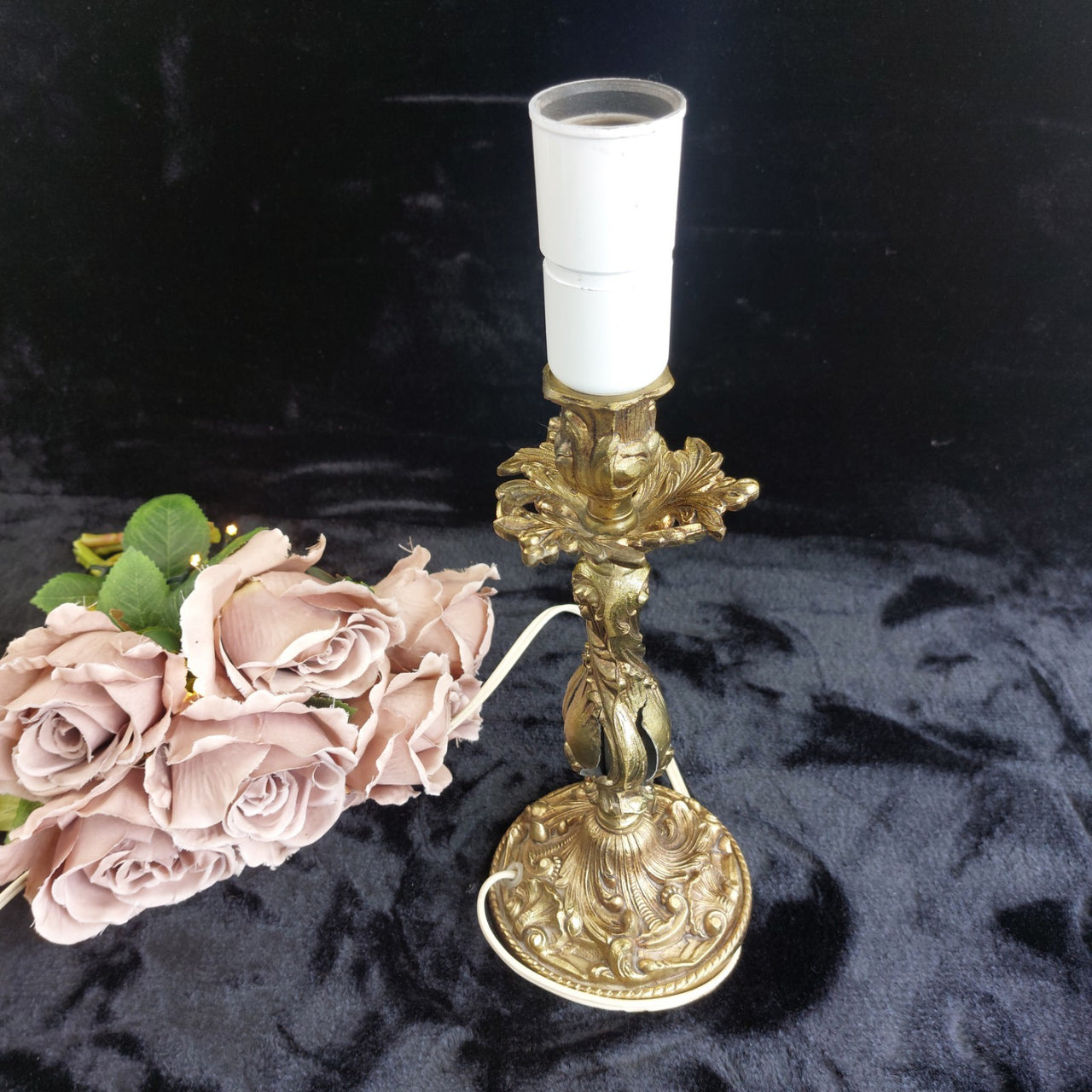 Antique style Brass Baroque Table Lamp, 14 in, see the pictures Gold10