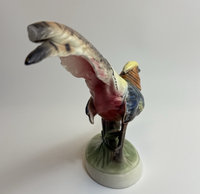 Thumbnail for Rare Art Deco Keramos Wien Porcelain Golden Pheasant Figurine - Made in Austria19