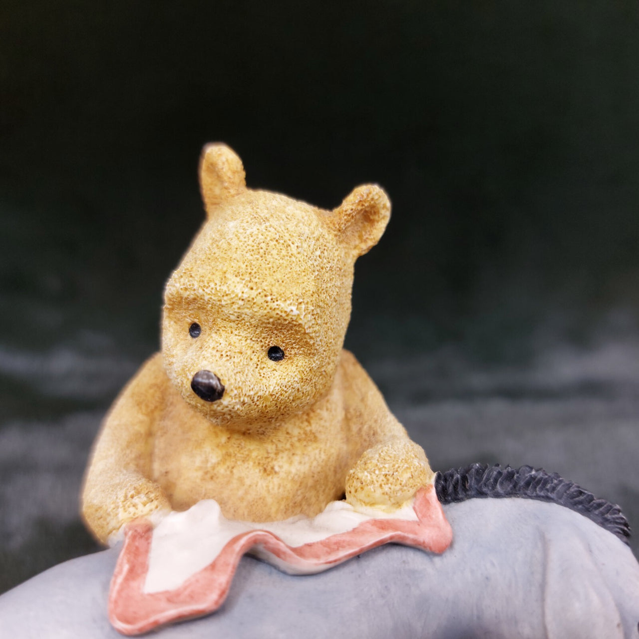 Classic Pooh “Eeyore Getting Dried” Figurine by Border Fine Arts China A00699