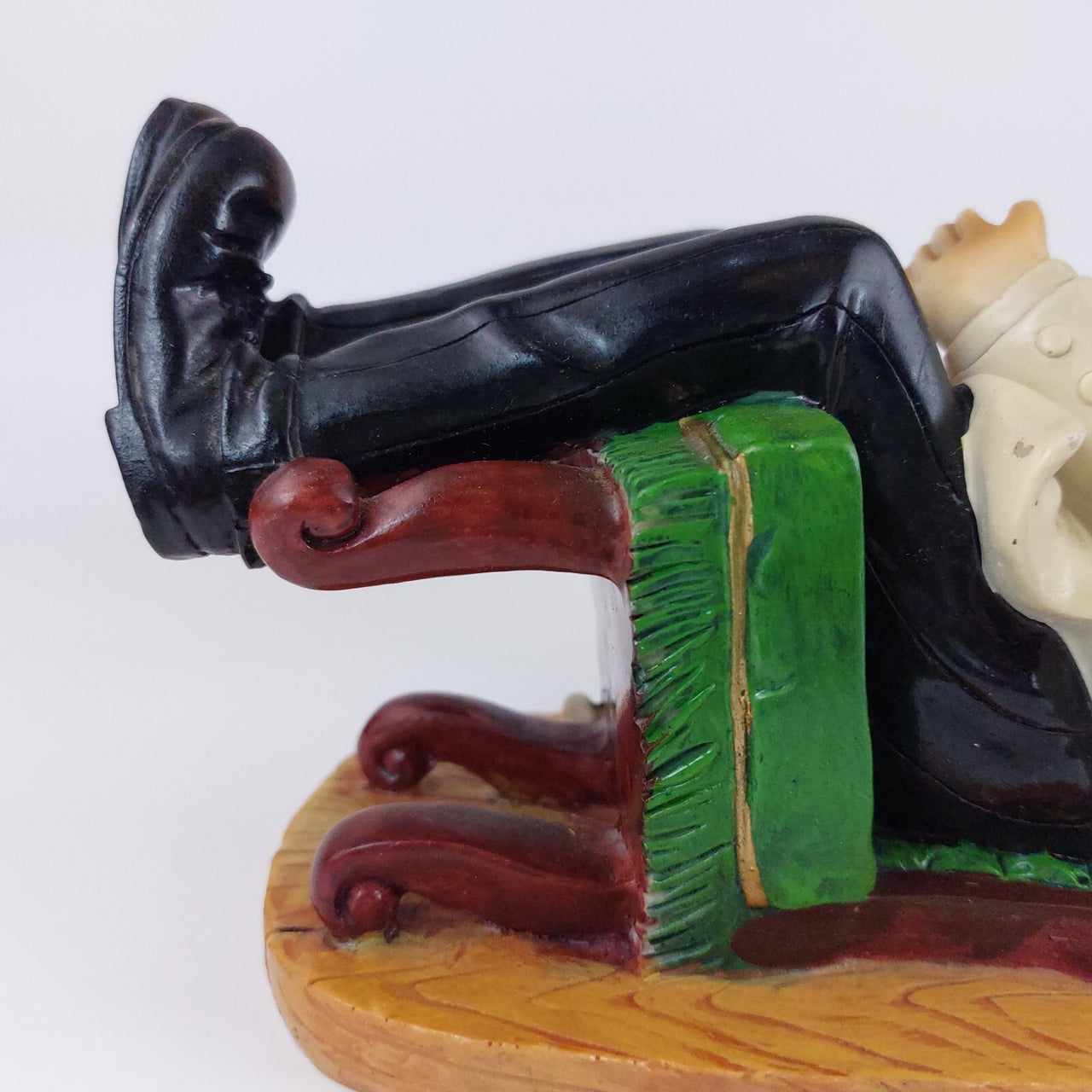 Vintage French Bottle Chef Holder Ceramic Hand Painted -872 grams Acceptable.10
