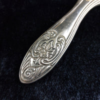 Thumbnail for Vintage Silver-Plated Vanity Set gift– Round Ornate Etched Box & Hand Mirror8