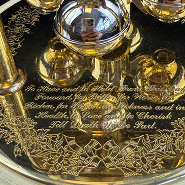 Stunning Hermle Quartz Anniversary Gold color Clock made in Germany1