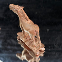 Thumbnail for Vintage Hand Carved Wooden Horse Figurines Set Lot of 5 Rustic Folk Art 3.5”9