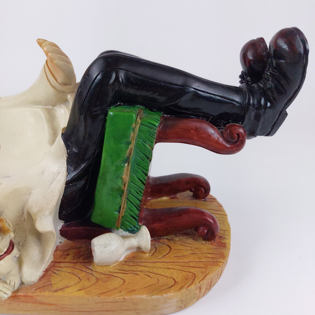 Vintage French Bottle Chef Holder Ceramic Hand Painted -872 grams Acceptable.8