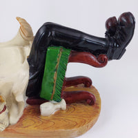 Thumbnail for Vintage French Bottle Chef Holder Ceramic Hand Painted -872 grams Acceptable.8
