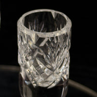 Thumbnail for Vintage Cut Crystal Glassware Set – 6 Champagne Flutes & 2 Candlestick Holders13