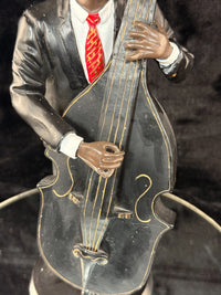Thumbnail for Vintage Jazz Bass Figurine Player Hand-Painted Musician Statue Mid-Century Resin7