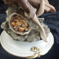 Thumbnail for Capodimonte Style Boy &dog Figurine with Dog & Fruit Basket 11
