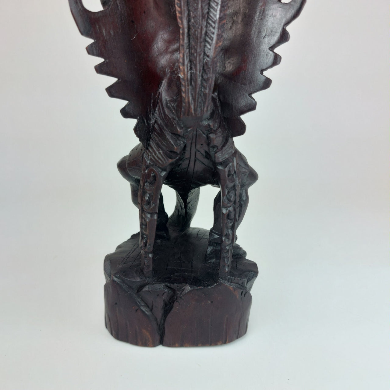 Garuda Hand Carved Wood Statue 10" Hindu Buddhist Bird Mythical Art gift xmas.13