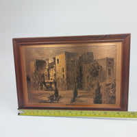 Thumbnail for Ford Vintage Castle - Copper Etching Framed- Historical Landscape 24x17.5 cm8