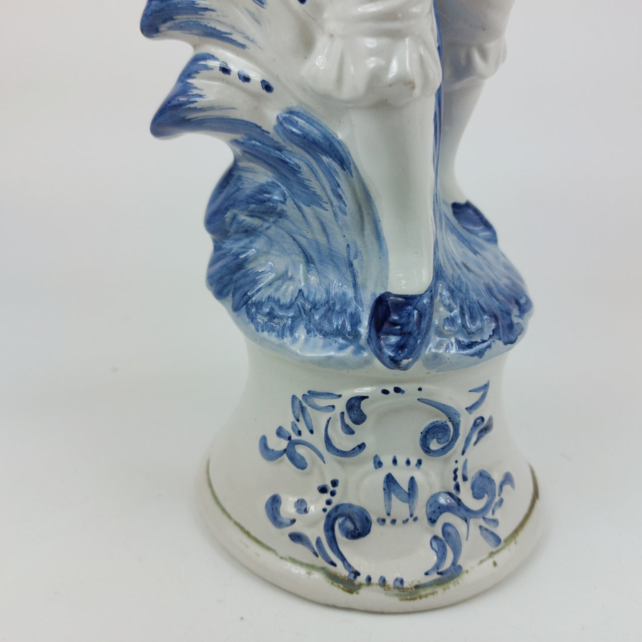 Vintage Capodimonte Lady in Blue Porcelain -Figurine Italian Italy Large.13.5" 11