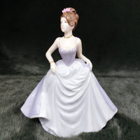 Thumbnail for Good Coalport Luck English lady Porcelain by Jack Glynn purple mint condition 10