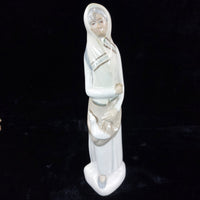 Thumbnail for Porcelanas Penatal Figurine Woman with Goose from Segovia, Spain bookcase figure1