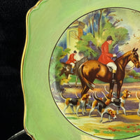 Thumbnail for Royal Grimwades Winton English Hunting Scene Plate & Palekh 1988 Ruslan decor3