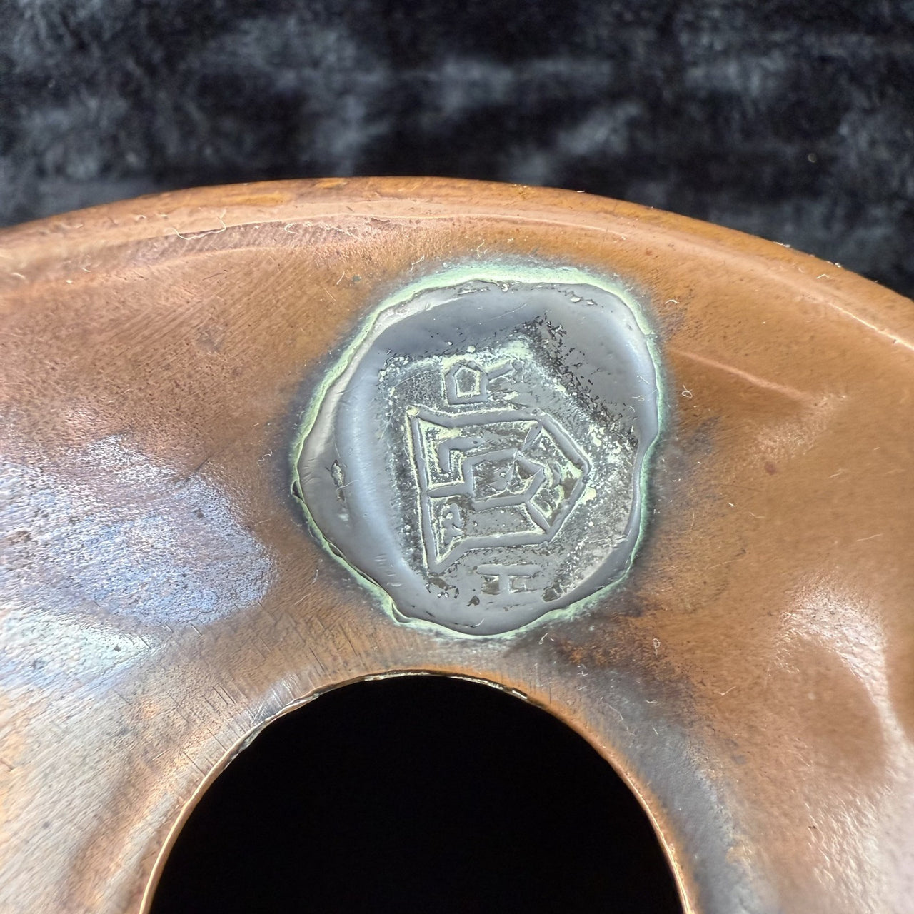 Reproduction Antique British Pint Measure Copper Marks Verification jug Vintage2