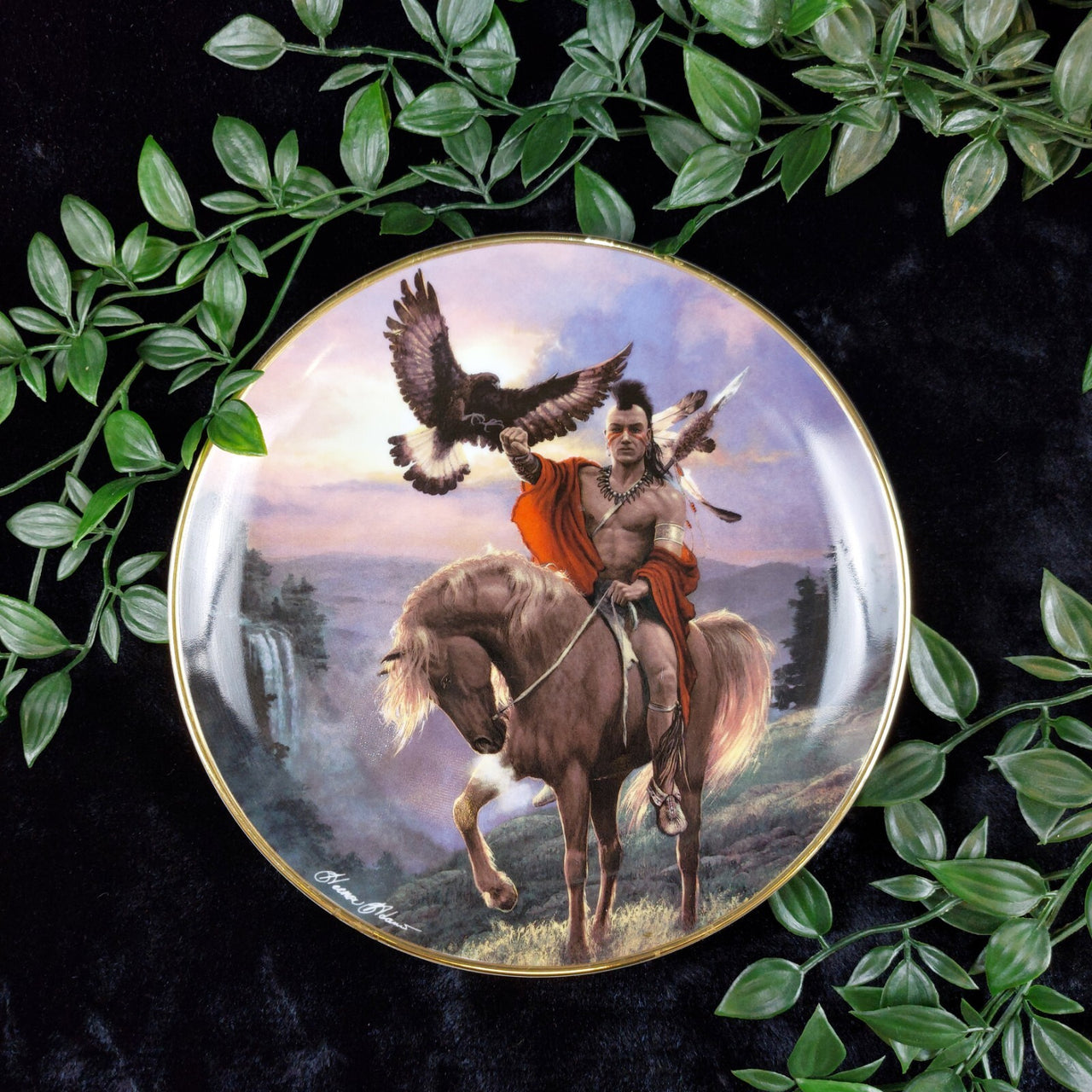 Limited Edition  Plate Spirit of the East Wind by Heena Adams 8" decor wall 0