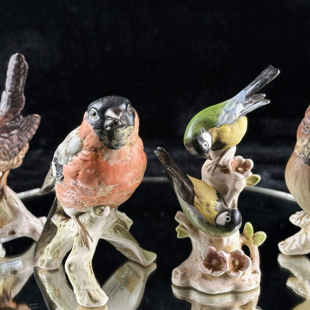 4* Goebel Vintage Bird Figurines 1960s W Germany HandPainted Porcelain Bird Lot2