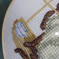 Thumbnail for Handstitched Siamese Cat Cross Stitch Picture -Beautifully Framed Needlework Art6
