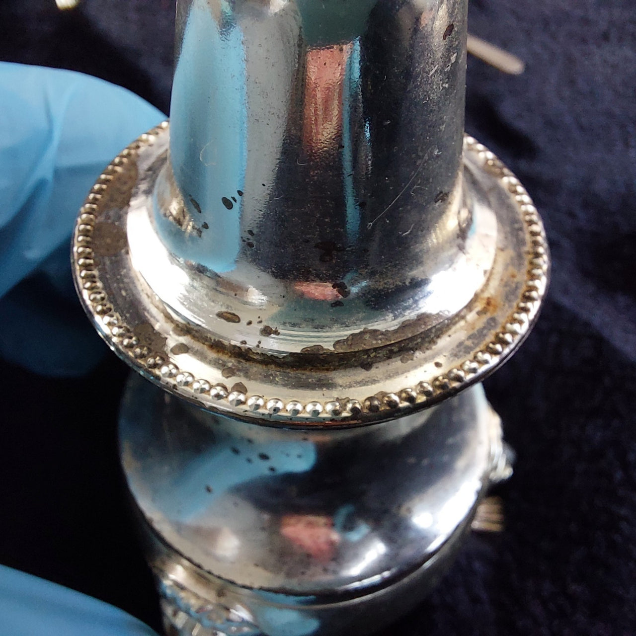 England Silver Plated Condiment Set 4.5" Lion Mask Legs Salt Mustard Pepper10