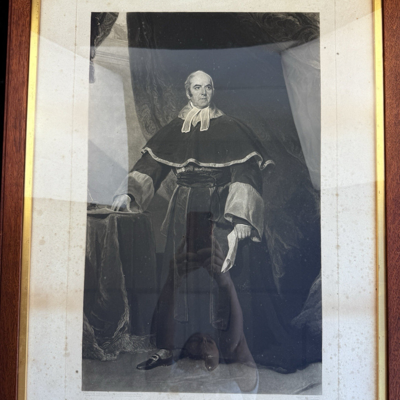 RARE Antique 1820 Engraving large print Sir Thomas Strange Knight, Chief Justice4