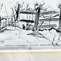 Thumbnail for 1947 Watercolour Brickworks by E. McCloud Framed Industrial Landscape Painting5