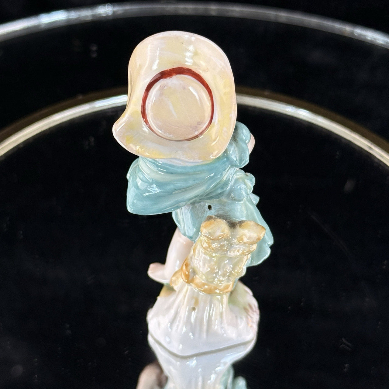 Antique Figurine Porcelain China Collectable Figure Marked Glazed German Girl6
