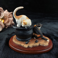 Thumbnail for Border Fine Arts A20872 Sweep & Sooty Figurine Cats Scene James Herriot 20091
